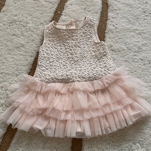 First Impressions Soft Pink Lace Dress